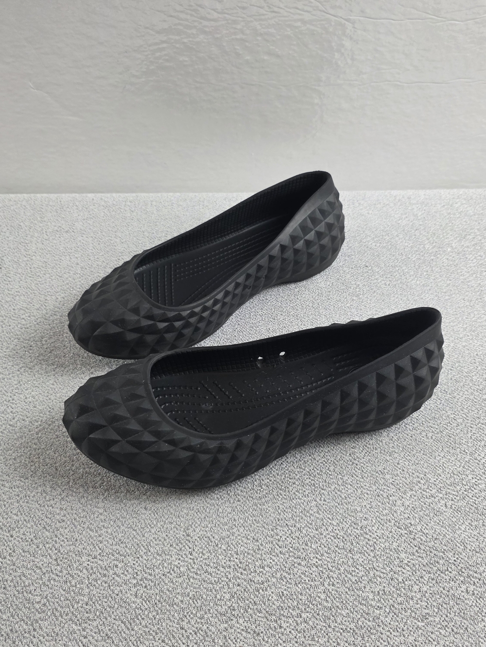 Crocs Super Molded Ballet Flat Shoes Black Wmn's 8